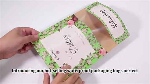 Custom Printed Biodegradable Stand up Smell Proof Kraft Paper Packaging Pouch Resealable Zip Lock Half Clear Bags