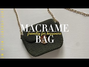 How to Crochet a Macrame Bag. Tutorial