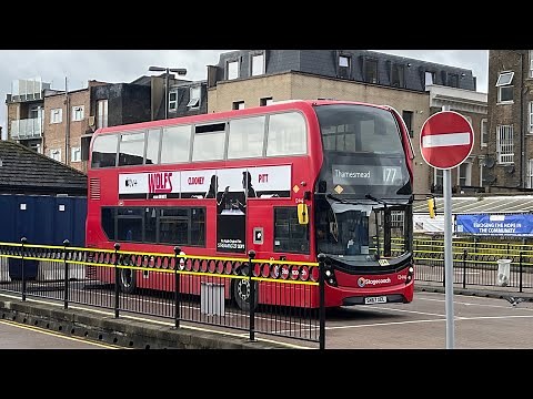 Full Route Visual. Route 177: Peckham - Thamesmead | Enviro400MMC 12446 SN67 XEL