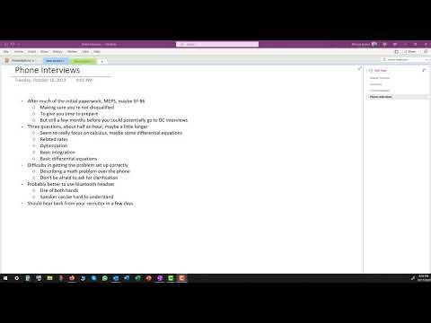 NUPOC VSG Discussion #4 - Phone Interviews