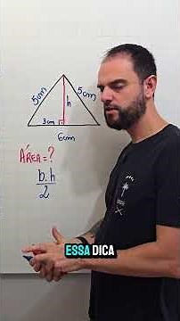 Area of ​​an isosceles triangle #mathematics