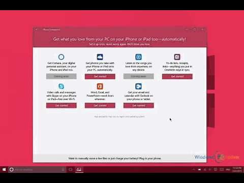 Phone Companion in Windows 10