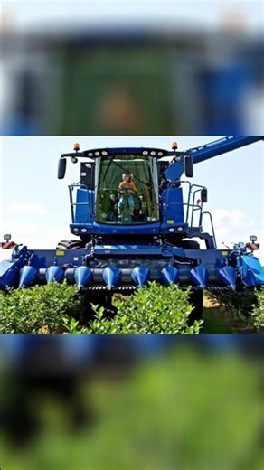 Monkey Drives Harvesting Machine in Epic Blueberry Field! #shorts