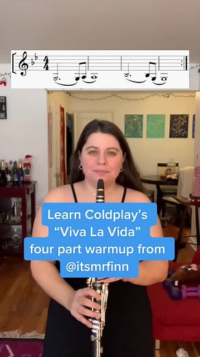 Viva La Vida Clarinet Warmup Tutorial by Mr. Finn