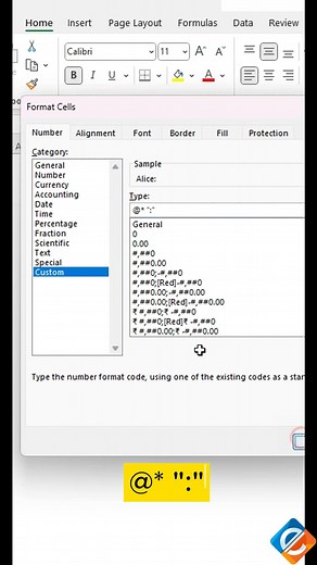 📝🔠✨ Excel's custom formatting feature allows you to modify how values are displayed without changing their underlying data. To add a colon (":") at the end of names using custom formatting, you can follow the steps specified in tutorial. Custom formatting is a powerful way to control the visual appearance of data in Excel without altering the actual values. It's useful for adding context or making data presentation more user-friendly. 📝🔠✨ Leverage custom formatting to enhance the visual repr