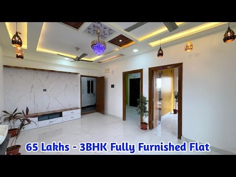 3BHK @ 65 Lakhs - 3BHK Fully Furnished Flat For Sale in Hyderabad : 9100007779, 8309911009