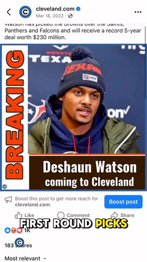 Browns owner Jimmy Haslam admitted the Deshaun Watson trade was a failure on Monday. Should the Browns use their No. 2 draft pick to help lock in a solid starter QB to mitigate the damage? Video: Josh Duke, clevelanddotcom | Cleveland Browns on cleveland.com