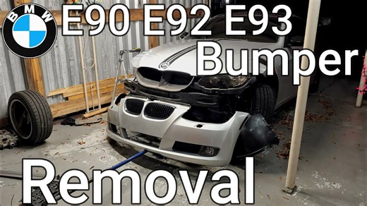 E90 E92 E93 bumper removal | Full process