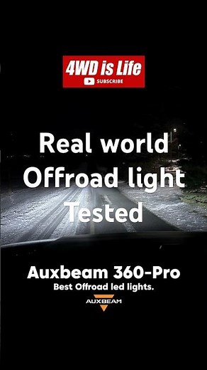 AUXBEAM 360-Pro Driving Light Tested - Best Off-Road LED Lights