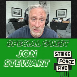 7.2K views · 432 reactions | Tonight the Strike Force Five becomes Six! A visit from Jon Stewart… Listen HERE: https://spoti.fi/3RvgjpO Jimmy Fallon Seth Meyers John Oliver #StephenColbert | Jimmy Kimmel | Facebook