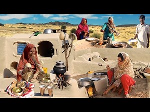Desert Women Full Morning Routine in winter | Village Life Pakistan | Cooking Traditional Food