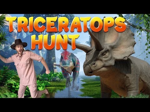We're Going on a Triceratops Hunt | Bear Hunt | Nursery Rhymes | Videos for Children