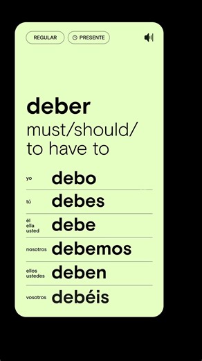Deber - must / should / to have to | communication in everyday #shorts #learning #study #spanish