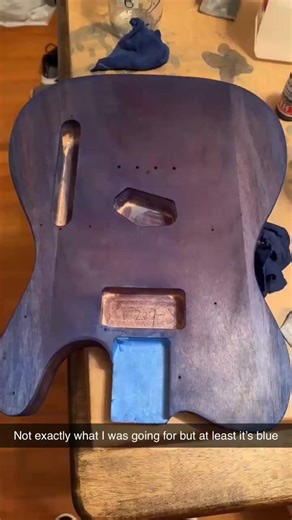 Staining my DIY Telecaster
