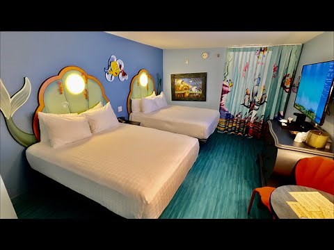 The Little Mermaid Themed Room at Disney's Art of Animation Resort in 4K | Walt Disney World 2021