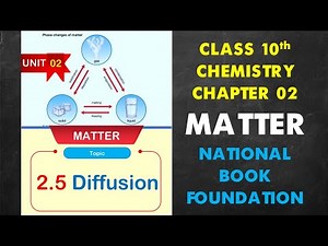 2.5 Diffusion| Chapter 2| Matter| Chemistry| Class 10| FBISE New Book| NBF