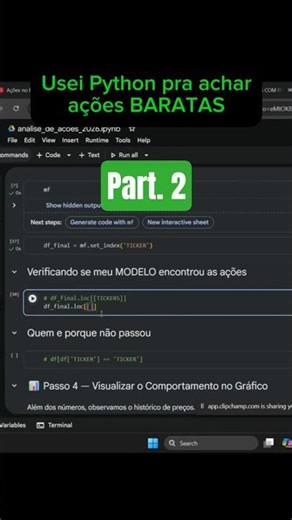 Episode 2. Is it possible to find CHEAP stocks with Python? #stocks #investments #stockmarket #py...