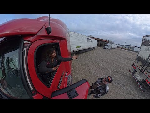 THIS SECURITY GUARD MESSED WITH THE WRONG TRUCKER! STRUGGLES OF BEING A TRUCK DRIVER