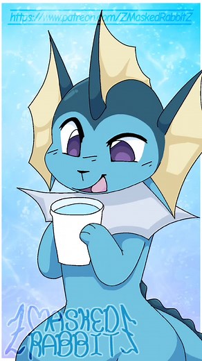 Vaporeon Do be liking Water💧#fyp #fypシ #fypシ゚viral #vaporeon #pokemon | Vaporeon (Pokémon)
