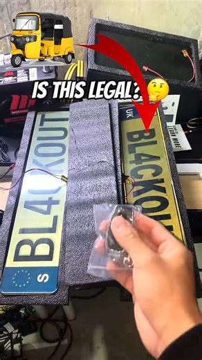 Number Plate Hide Lights For Auto Rickshaw 🛺