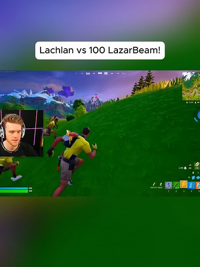 Lachlan Battles 100 LazarBeam Characters in Fortnite