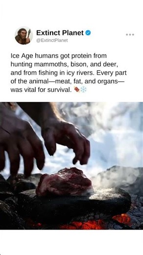 Ice Age Diet: Using Every Part to Survive #prehistoric #prehistoriclife
