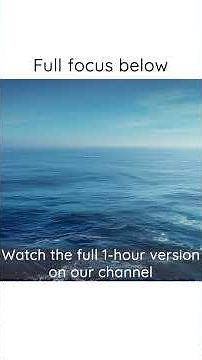 静かな海の上で集中する1時間｜波音×環境音BGM【作業・勉強・思考整理】