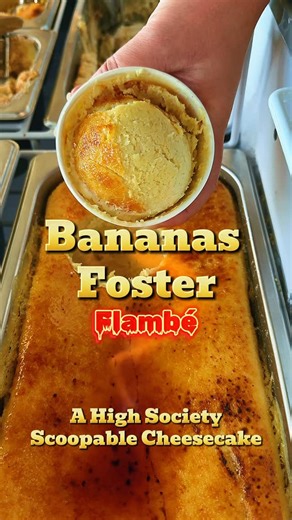 High Society Cheesecake on Instagram: "Did we just light our Cheesecake on fire 🔥? Yes, yes we did. We are so excited to host the @thesavbananas right here in Lincoln, Nebraska next year June 11, 2026! Can team @thefirefighters put the blaze out? In solidarity with this great organization heating up Memorial Stadium we turn to an old page in our recipe book. Our Bananas Foster is a love letter to the former Parthenon Restaurant here in L-town that served premiere Greek cuisine for many years. C