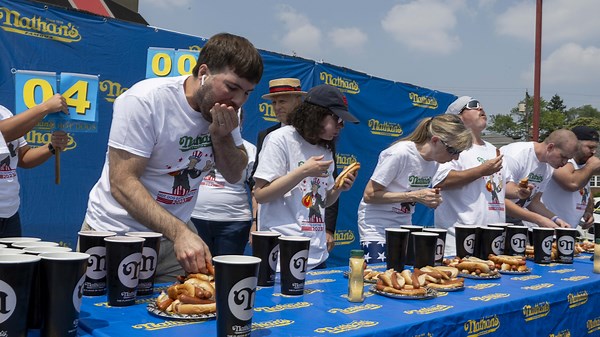 Patrick Bertoletti Reflects on Win at 2024 Hot Dog Eating Contest