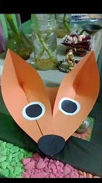 🐺 Cómo hacer una CARITA DE LOBITO DE PAPEL | FÁCIL Y RÁPIDO ✂️ #hechoamano #diy #manualidades #art