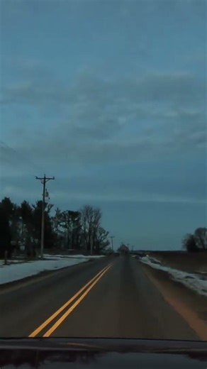 Passing through a quiet country road near my hometown on a night drive