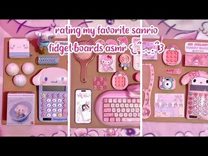 🎀 FAVORITE sanrio fidget boards compilation 🩷 | ASMR | rating my fidget board | sanriolve