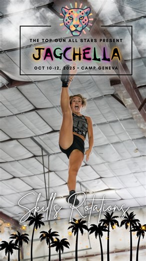 Top Gun All Stars Southwest on Instagram: "These Headliners worked super hard to perfect their skills this weekend at Jagchella! 🪩✨ They also had the opportunity to work with some knowledgeable and energetic coaches from 6 Top Gun locations! 🔥😍 📸 by @chris_clicks_pics #TGJags31 #topgunallstars #oafaaf #Jagchella2025 #CampGeneva2025"