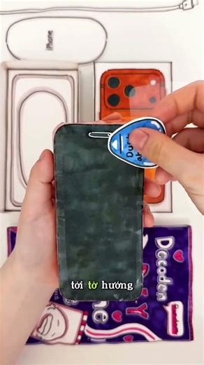 The girl and her interesting way of unboxing an iPhone #shorts