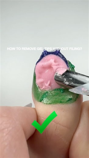 How to remove gel tips without filing?