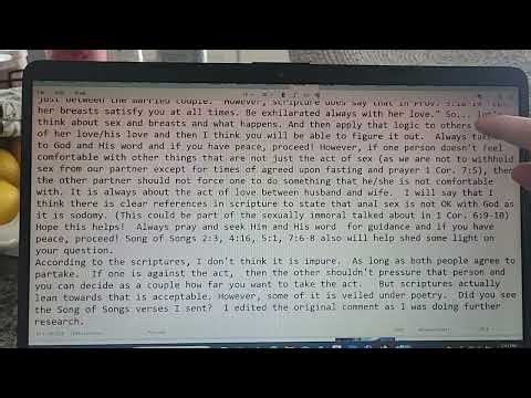 Sexual Immorality: What should and shouldn't be going on in the marriage bed? (Viewer Discretion)