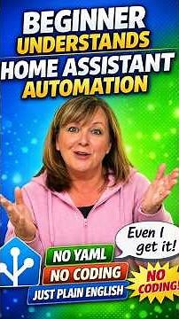 Beginner Understands Home Assistant Automation – No YAML, No Coding, Just Plain English!