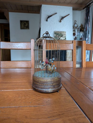 German Vintage Bird Cage Music Box With Singing Hummingbirds Mechanical Collectible Gift for Bird Lovers and Retro Decor - Etsy