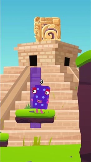 Numberblocks magic run 6 in Aztec | Numberblocks World see and learn to count numbers 1 to 100