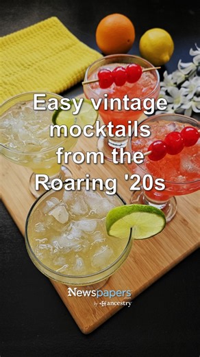 1.8K views · 32 reactions | Forget the speakeasies! We're shaking up 2 vintage “mocktails” straight from Prohibition-era newspapers. Stay cool and refreshed—Roaring ’20s style—with one of these delicious “kickless” cocktails. Lime Juice Cocktail recipe: https://www.newspapers.com/article/honolulu-star-bulletin-recipe-lime-juic/177361547/ Cherry Cocktail recipe: https://www.newspapers.com/article/the-buffalo-times-recipe-cherry-cocktai/177314636/ | Newspapers.com | Facebook