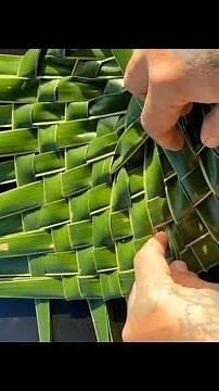 How to make hand fan using coconut leaves