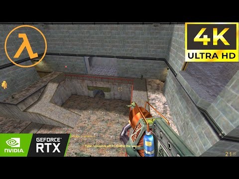 [4K] Nostalgia l Half-Life 1 - Crossfire Map - Multiplayer Gameplay (No Commentary.)
