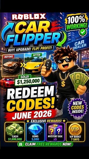 Roblox Car Flipper Codes | Car Flipper Redeem Codes