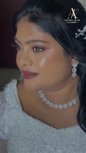 Anusha Raveendran on Instagram: "A solf glam glass skin wedding makeup look"