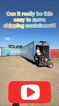 Unconventional ways to move shipping containers 😎