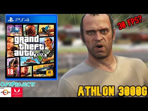 jugando gta v lite v13 de optijuegos en el athlon 3000G