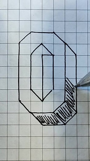 Letter O#O #3d #3ddrawing #drawing #letter #recommendations #foryou #trending #top #draftsman #tiktok_draftsman