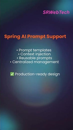 Prompt Engineering in Spring AI 🔥 | Senior Java Interview Deep Dive | Day 5 | SRWebTech