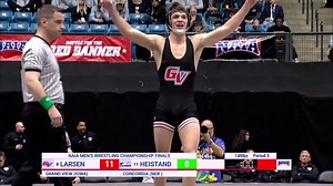 9K views · 129 reactions | Alaska gets er done 﫡 Freshman Elijah Larsen wins the title at 149 pounds as an 8-seed. #ChampionshipLifestyle | Grand View Vikings | Facebook