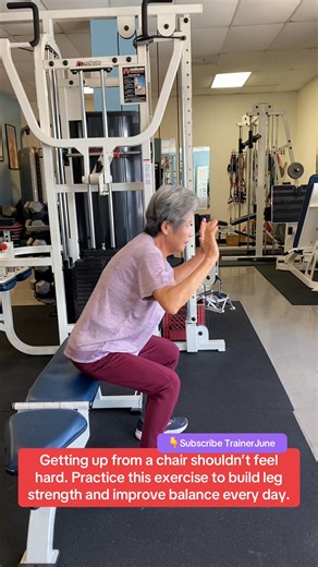 Exercise for 70 | Sit & Stand from a Chair 💪 This is one of the most important exercises we can do as we age. Simple. Functional. Powerful. How to do it: 1. Sit tall on a chair or bench, feet flat on the floor 2. Arms up at shoulder level 3. Press through your heels 4. Stand up using your legs and core (not momentum) 5. Slowly sit back down with control ➡️ Start with 8–12 repetitions Why this exercise is important: ✔️ Strengthens thighs, hips, and glutes ✔️ Improves balance and stability ✔️ Hel